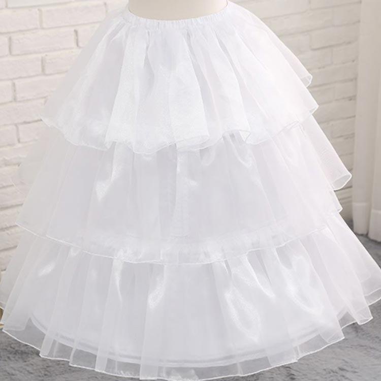 ワイヤー入りパニエ 3本ワイヤー 調整可能 ボリューム ソフトチュール ウェストゴム ワイヤー入り ボリューム感 ロリータファッション フリーサイズ - 画像 (2)