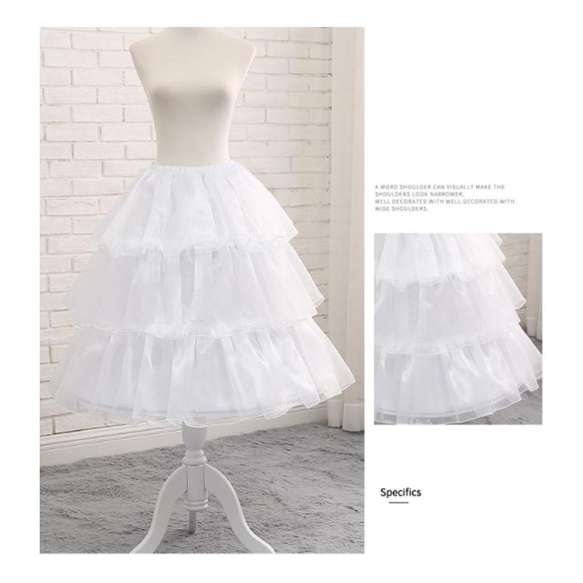 ワイヤー入りパニエ 3本ワイヤー 調整可能 ボリューム ソフトチュール ウェストゴム ワイヤー入り ボリューム感 ロリータファッション フリーサイズ - 画像 (9)