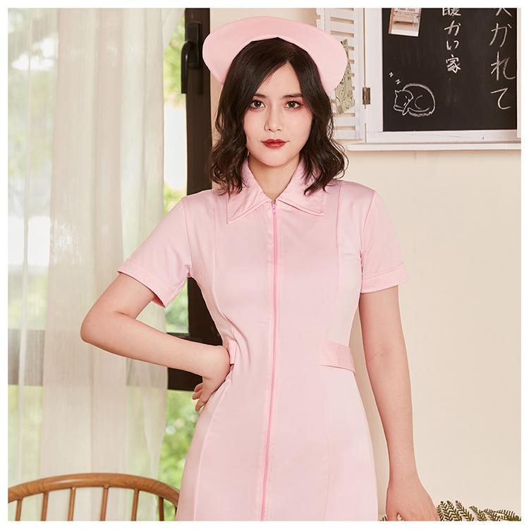 Brightlele ハロウィン コスプレ 仮装 ナース ナース服 制服 ハロウィンコスプレ 大人 女性 可愛い セクシー レディース 衣装 コスチューム ハロウィン仮装 FKR - 画像 (6)
