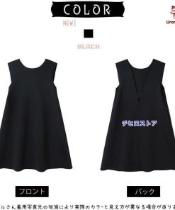 ワンピース レディース 黒 ブラック ノースリーブ ショートワンピ ドレス ショート 体型カバー ふらんち 気質 フレンチワンピース 無地 きれいめ おしゃれ 黒ワ
