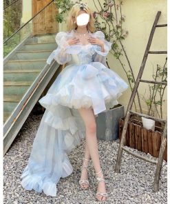 ロリータ　キャミワンピース　ブラウス　セット　2color