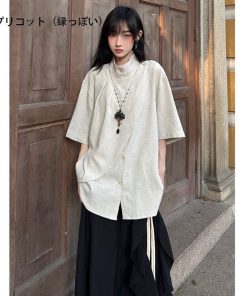 3color シャツ 半袖シャツ 男女兼用 メンズ デザイン性有り