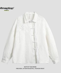 2color トップス チャイナボタン 男女兼用 メンズ ブラック ホワイト