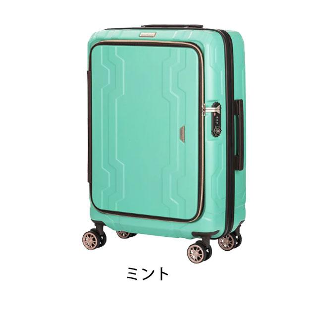 LEGEND WALKER レジェンドウォーカー 5205-58 ブルーホエール フロントオープン 拡張 ビジネス 旅行 57L 72L 静音 頑丈 ダブルキャスター TSAロック - 画像 (5)