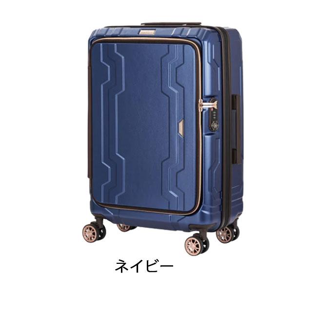 LEGEND WALKER レジェンドウォーカー 5205-58 ブルーホエール フロントオープン 拡張 ビジネス 旅行 57L 72L 静音 頑丈 ダブルキャスター TSAロック - 画像 (2)