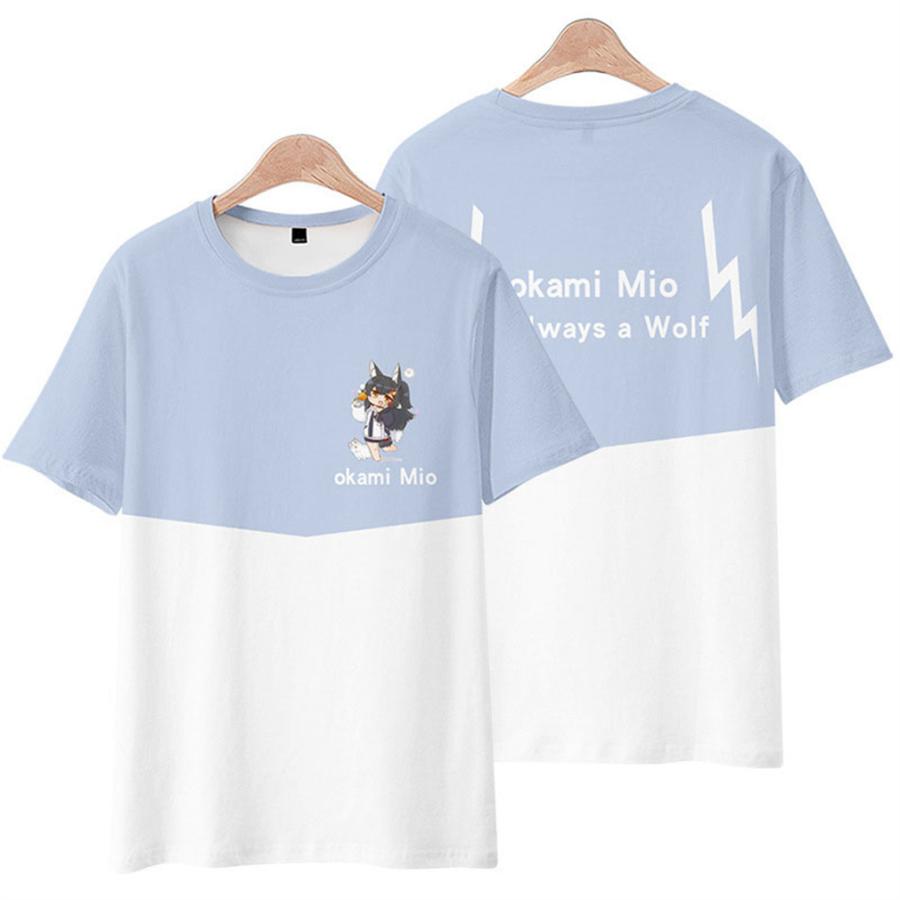 Vtuber Hololive ホロライブ 大神ミオ Tシャツ 男女兼用 服 可愛い アニメ コスチューム 子供服 コスプレ グッズ - 画像 (4)
