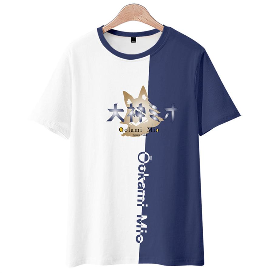 Vtuber Hololive ホロライブ 大神ミオ Tシャツ 男女兼用 服 可愛い アニメ コスチューム 子供服 コスプレ グッズ - 画像 (7)
