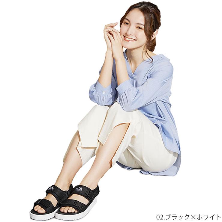 LAD WEATHER サンダル メンズ レディース 4cmの厚底ソールで衝撃吸収 足長 歩きやすい さんだる スポーツサンダル おしゃれ 人気 つっかけ ビーチサンダル スポーツさんだる - 画像 (2)