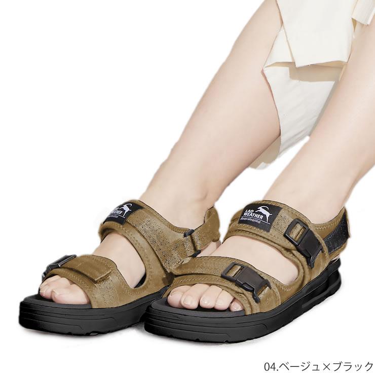 LAD WEATHER サンダル メンズ レディース 4cmの厚底ソールで衝撃吸収 足長 歩きやすい さんだる スポーツサンダル おしゃれ 人気 つっかけ ビーチサンダル スポーツさんだる - 画像 (4)