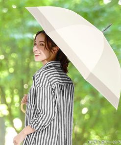 LAD WEATHER 日傘 完全遮光 長傘 晴雨兼用 8本骨 ブラックコーティングで反射光も遮断 大きい102cm uvカット 100 遮光 レディース 雨傘 おしゃれ 軽量 紫外線対策 グッズ