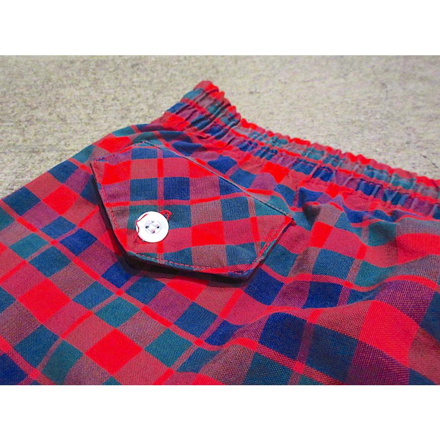 ビンテージ50's●PENNEY'Sチェックスイムショーツsize M●250823m6-m-swimペニーズ水着海パンスイムショーツメンズ古着 - 画像 (2)