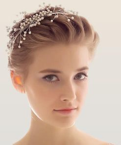 ヘアアクセサリー パール ボンネ ２色 ヘッドドレス ヘアーアクセサリー ウェディング ウエディング パーティー 小物 花嫁 結婚式 挙式 披露宴 二次会 お呼ばれ