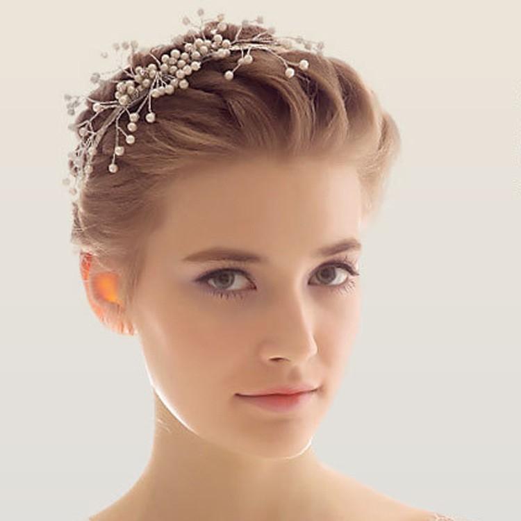 ヘアアクセサリー パール ボンネ 2色 ヘッドドレス ヘアーアクセサリー ウェディング ウエディング パーティー 小物 花嫁 結婚式 挙式 披露宴 二次会 お呼ばれ