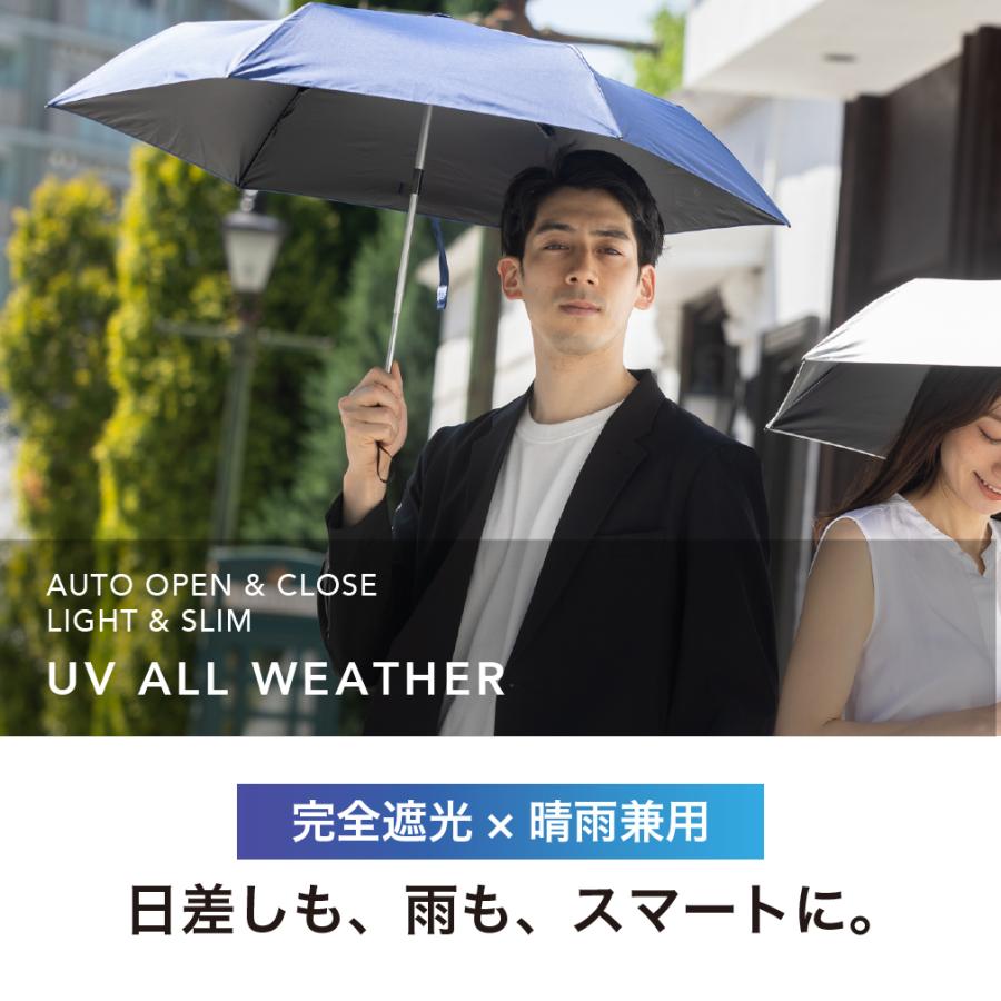tobest 日傘 メンズ 軽量 完全遮光 自動開閉 折りたたみ 晴雨兼用 UVカット99.9% 遮光率100% 男女兼用 折り畳み傘 - 画像 (2)