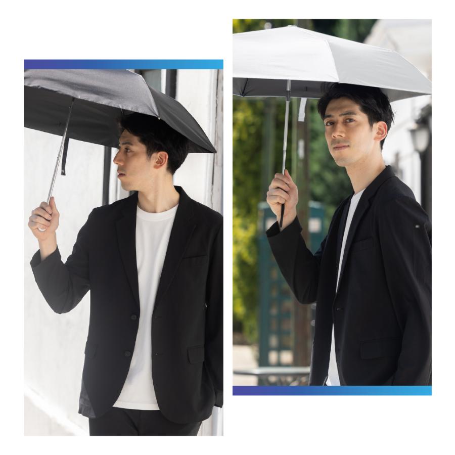 tobest 日傘 メンズ 軽量 完全遮光 自動開閉 折りたたみ 晴雨兼用 UVカット99.9% 遮光率100% 男女兼用 折り畳み傘 - 画像 (5)