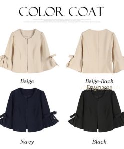 ジャケット ボレロ 七分袖 フリル 結婚式 お呼ばれ ゲスト 謝恩会 同窓会 食事会 発表会 卒業式 入学式 スーツ レディース