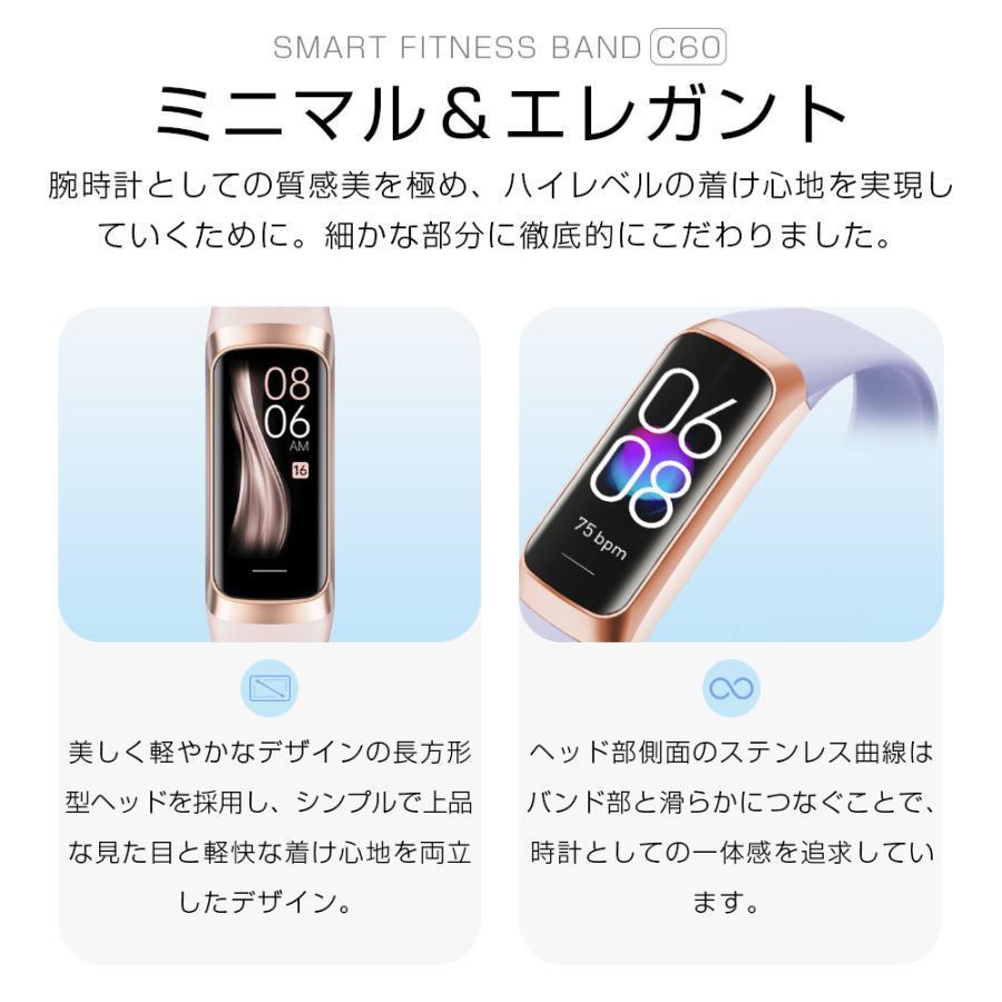 スマートウォッチ 歩数計 体温測定 血圧 血中酸素 日本語 スマートブレスレット 日本製センサー iphone android 対応 心拍計 健康管理 着信通知 2025最新 - 画像 (2)