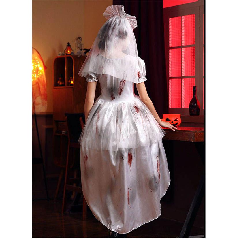 ハロウィン クール 魔女 魔法使い ウォッチ 吸血鬼 ヴァンパイア 短丈 ロング丈 ワンピース シャーマン 死神 m l 仮装 コスプレ衣装 - 画像 (4)