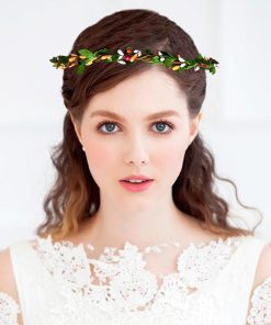 花冠  ウエディング 花かんむり 結婚式 花 ハワイアン ヘッドドレス 可愛い タトゥーシール 贈呈対象 fhkan008oe