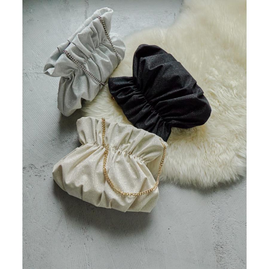 niana シャイニーシェルクラッチバッグ ラメ ミニバッグ パーティーバッグ 3way ハンドバッグ ショルダーバッグ - 画像 (2)