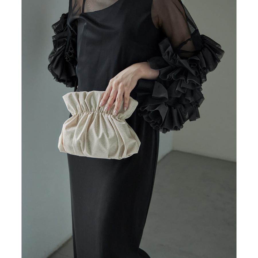 niana シャイニーシェルクラッチバッグ ラメ ミニバッグ パーティーバッグ 3way ハンドバッグ ショルダーバッグ - 画像 (3)