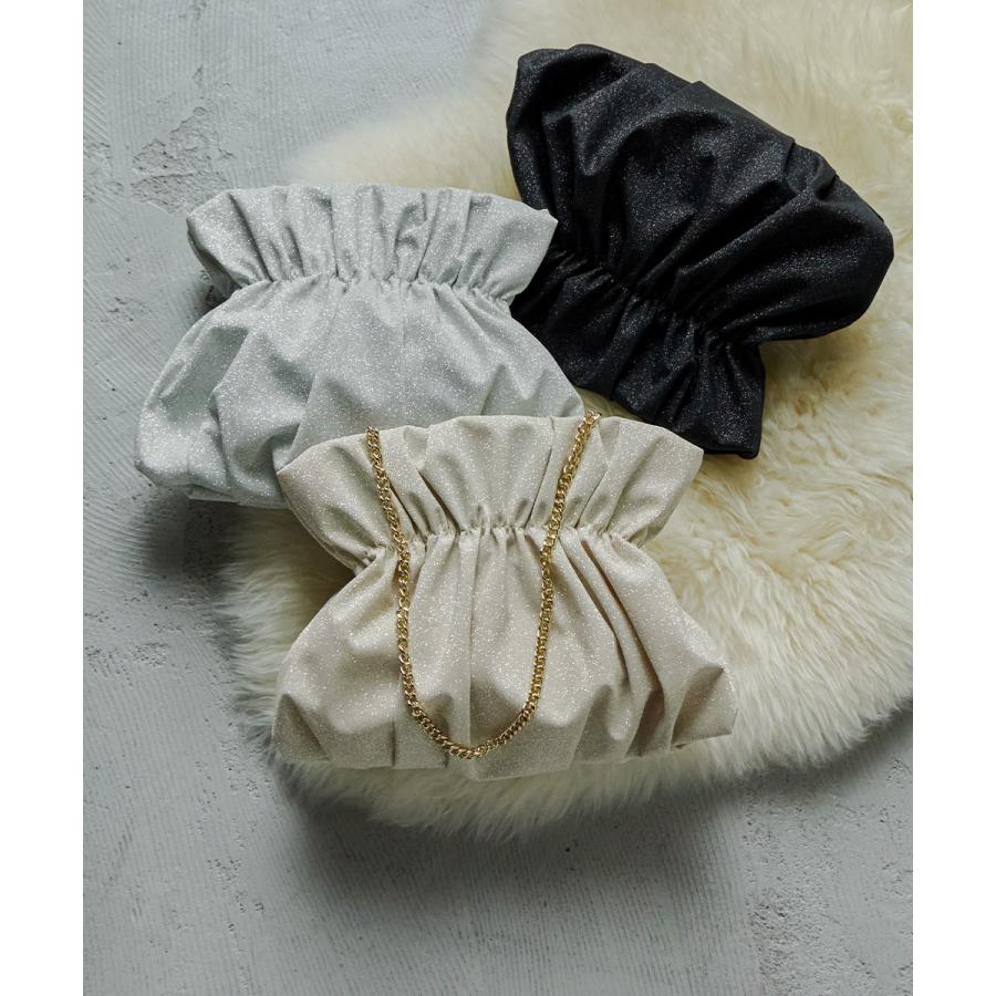 niana シャイニーシェルクラッチバッグ ラメ ミニバッグ パーティーバッグ 3way ハンドバッグ ショルダーバッグ - 画像 (9)