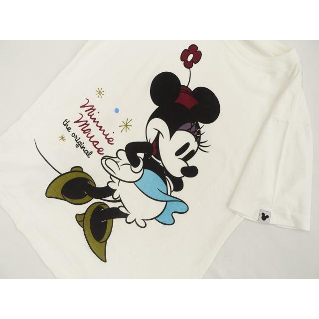 Disney Disney等 半袖Tシャツ+ハーツパンツ コーディネート2点セット ルームウェア L相当 ホワイト地 クラッシックミニー パープル カジュアル系 10代〜20代 - 画像 (3)