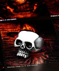 スカル リング 指輪 メンズ 男性 ステンレス おしゃれ 大人 スケルトン ごつい かっこいい ハロウィン ファッション ヴァンパイアー