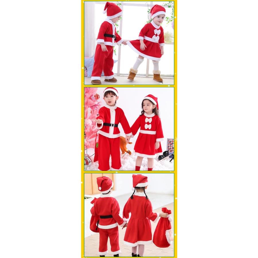 サンタクロース サンタ服 サンタコスプレ 子供 サンタ 衣装 コスプレ クリスマス キッズ ジュニア ベビー コスチューム 服 かわいい - 画像 (8)