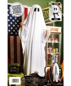 clearstone ゴースト 幽霊 お化け　おばけ ユニセックス 男女兼用 衣装 仮装 コスプレ コスチューム 2WAY てるてる おばけ ポンチョ