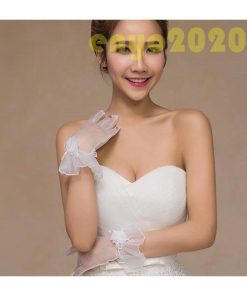 ウエディンググローブ ショート レース 指 白 ウェディンググローブ 手作り 結婚式 二次会 パーティー 花嫁ドレス用 ブライダル 手袋