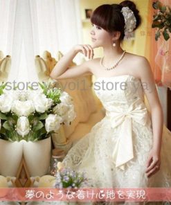 ウエディングドレス ドレス 二次会 花嫁★プリンセスドレス ミニドレス 結婚式ブライダル