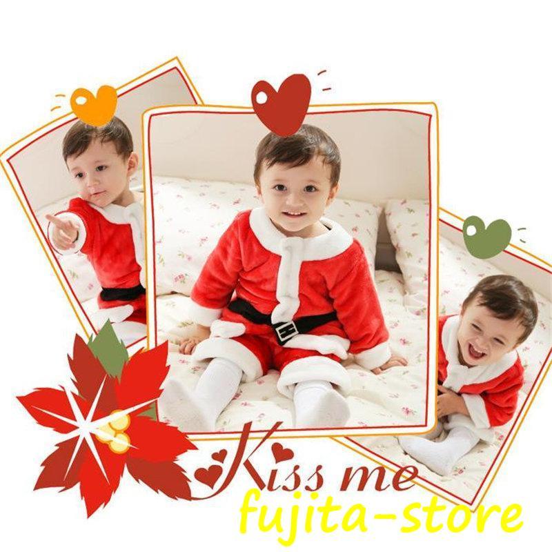 サンタ サンタクロース コスチューム 衣装 子供服 キッズ こども用 赤ちゃん 子供用 女の子 男の子 クリスマス パーティー - 画像 (7)