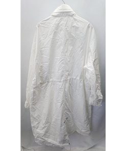 ◇ MONO-MART モノマート フード収納 薄手 ナイロン ロング丈 長袖 ジャンパー サイズL ホワイト系 メンズ E