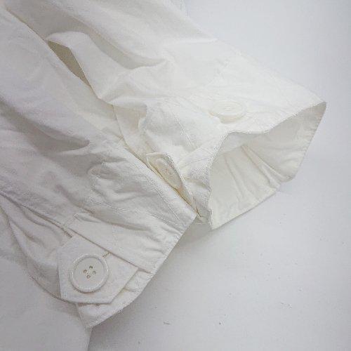 ◇ MONO-MART モノマート フード収納 薄手 ナイロン ロング丈 長袖 ジャンパー サイズL ホワイト系 メンズ E - 画像 (5)