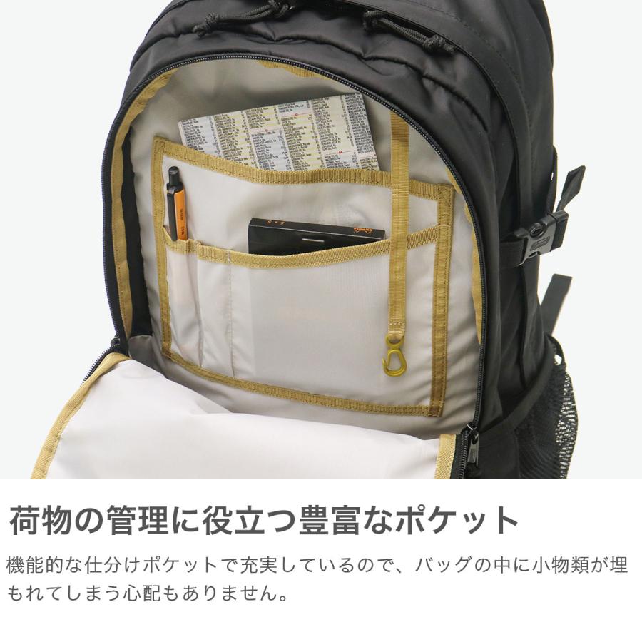 Coleman 最大42%★9/24迄 公認販売店 コールマン リュック メンズ レディース 大容量 通学 通勤 おしゃれ 軽量 25L A4 2層 撥水 学生 WALKER ウォーカー25 - 画像 (3)