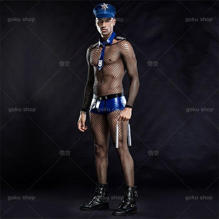 「 5点セット」コスプレ ワイルドポリス 警察官 ハロウィン衣装 メンズ セクシー SMセット ナイトクラブバー 定番 人気 男性制服 仮装 縛り