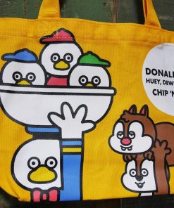 Disney ドナルドダック カラーマチ付きバッグ イエロー ディズニー 松本セイジ トートバッグ 手提げバッグ ランチバッグ