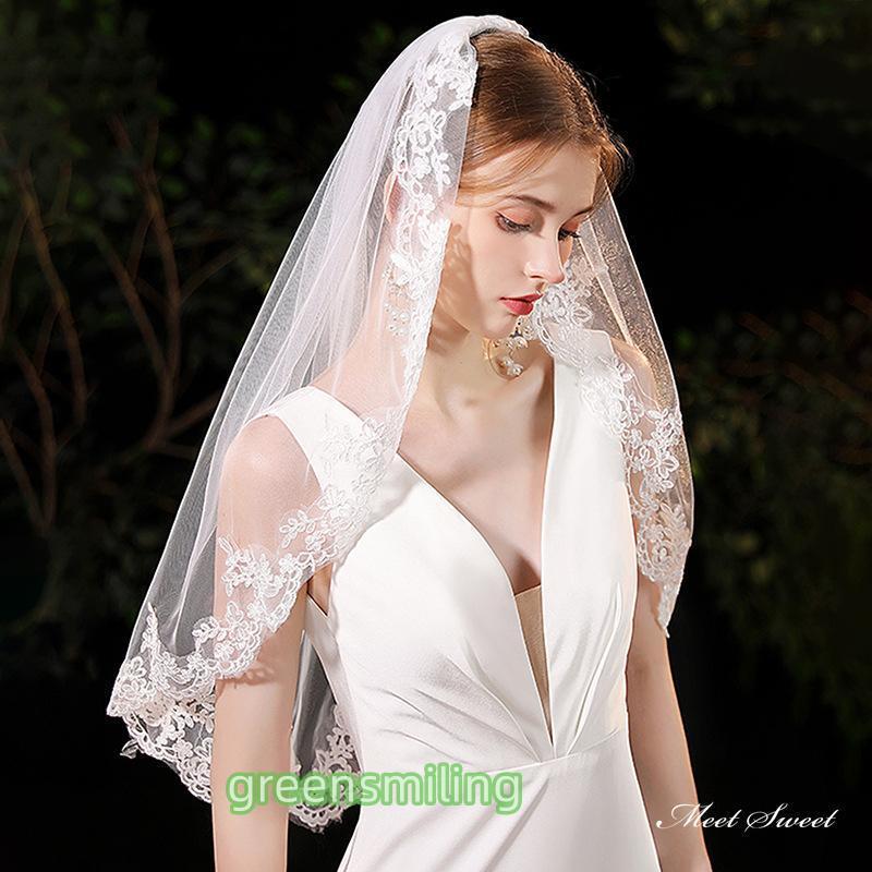 ウェディングベール コーム付き ミドルベール ミディアムベール レース コーム エレガント レストラン優雅 ウエディングベール 結婚式 花嫁 二次会 ウエディング