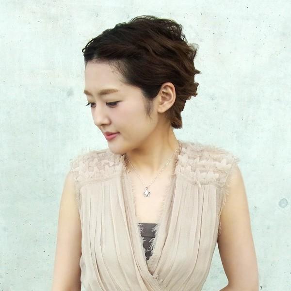 gulamu jewelry 花 ネックレス フラワー 超大粒 一粒 シルバー プラチナ仕上げ プレゼント 女性 彼女 - 画像 (2)