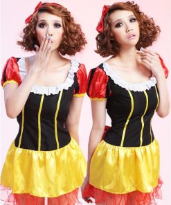 白雪姫 ワンピース  コスプレ ハロウィン コスチューム 余興 仮装