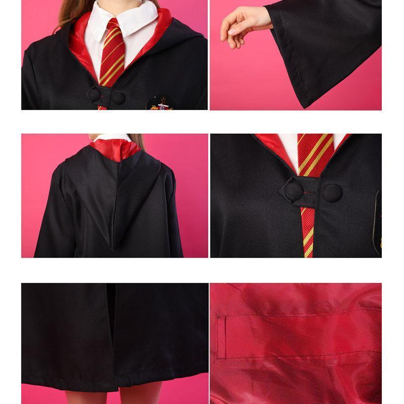 ハロウィン コスプレ衣装 Harry Potter グリフィンドールハリーポッターローブ、レイブンクロー、ハッフルパフ、スリザリンハロウィン/仮装 子供 大人 可愛い - 画像 (3)