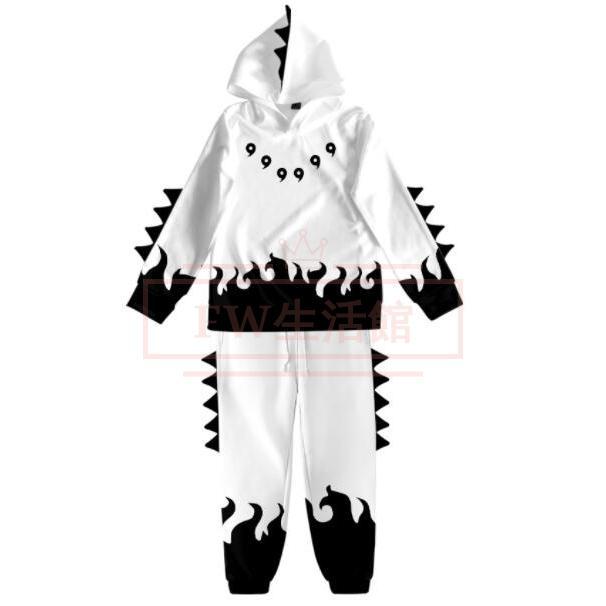 NARUTO -ナルト- パーカー 上下セット 子供服 日常 長袖 長ズボン スウェット フード付き 誕生日 プレゼント イベント コスプレ 衣装