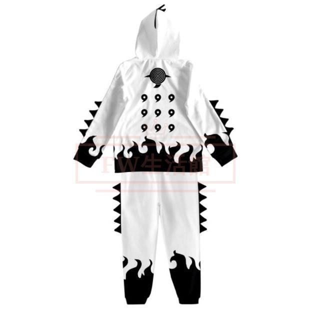 NARUTO -ナルト- パーカー 上下セット 子供服 日常 長袖 長ズボン スウェット フード付き 誕生日 プレゼント イベント コスプレ 衣装 - 画像 (2)