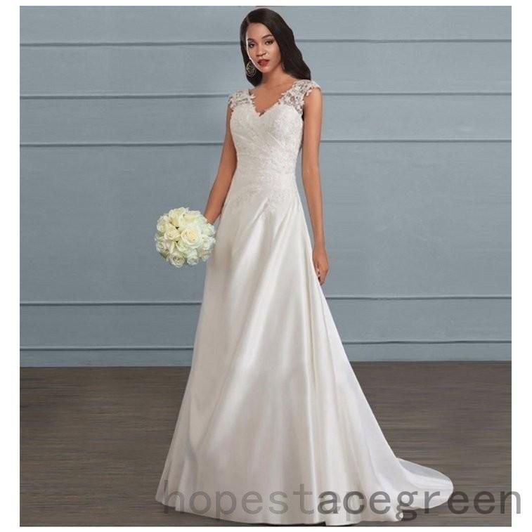 【値下げ】パーティードレスウエディングドレス花嫁大きいサイズ婚礼結婚式白ウエディングレース花嫁ドレスレースコンシールファスナー