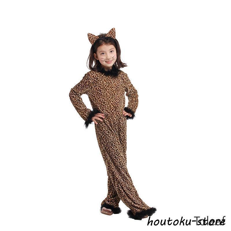 ハロウイン 衣装 チーター 着ぐるみ フーリ コスチューム ライオン?ガード 子供 コスプレ 可愛い 豹 ヒョウ レオパード 動物 アニマル リアルデザイン 公演 - 画像 (3)