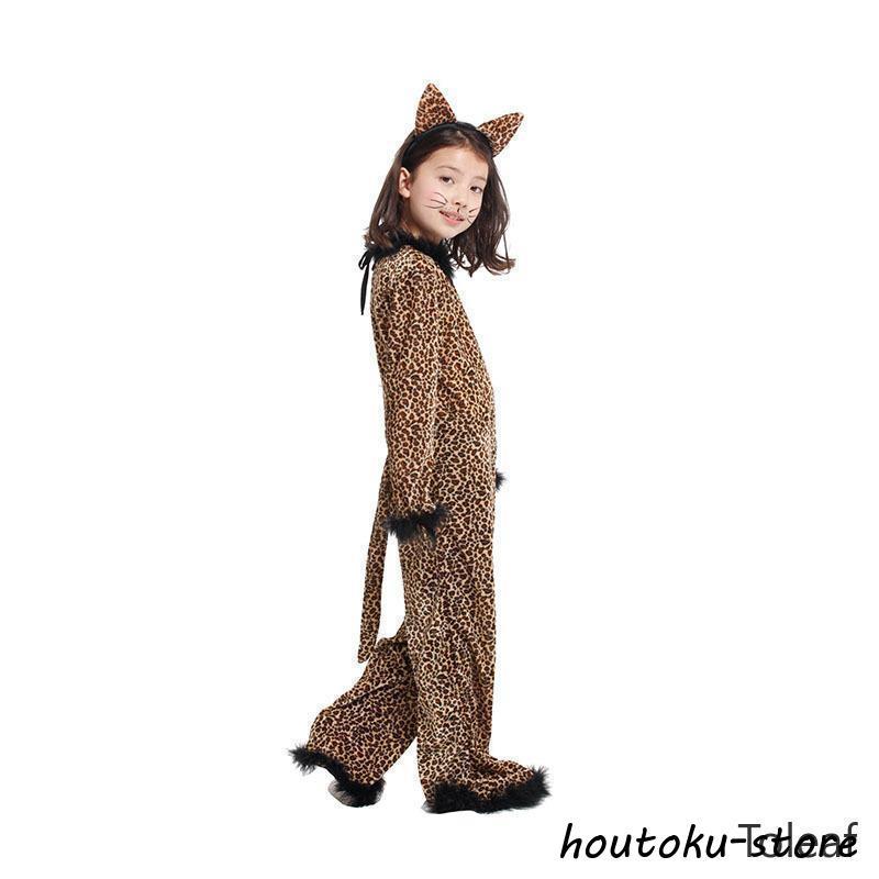 ハロウイン 衣装 チーター 着ぐるみ フーリ コスチューム ライオン?ガード 子供 コスプレ 可愛い 豹 ヒョウ レオパード 動物 アニマル リアルデザイン 公演 - 画像 (4)