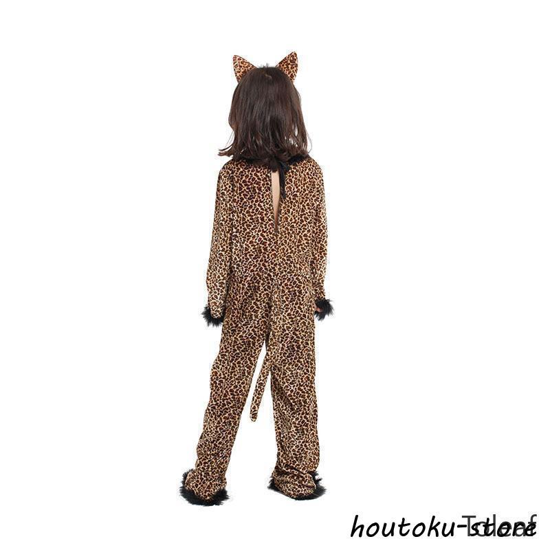 ハロウイン 衣装 チーター 着ぐるみ フーリ コスチューム ライオン?ガード 子供 コスプレ 可愛い 豹 ヒョウ レオパード 動物 アニマル リアルデザイン 公演 - 画像 (5)