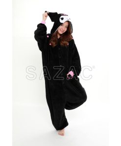 着ぐるみ クロミ 珊瑚マイヤー サンリオ フリース 大人用 フリーサイズ パジャマ コスプレ 仮装 SAZAC サザック SAN-1708
