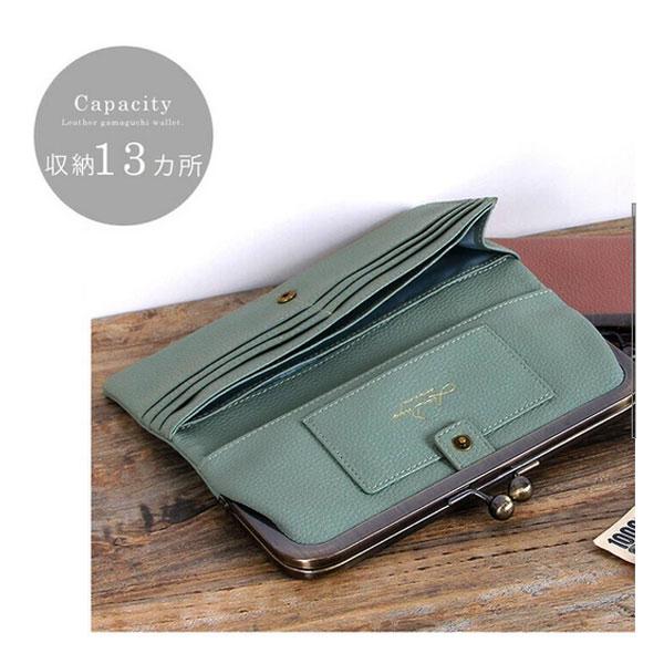 長財布 レディース がま口 本革財布 大容量 がま口財布 LIZDAYS リズデイズ 財布 本革 レザー 軽い 小銭入れ シンプル おすすめ ギフト お祝い 送料無料